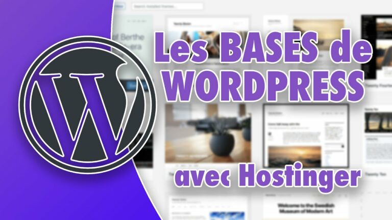 Read more about the article Tutoriel WordPress pour débutant : les bases